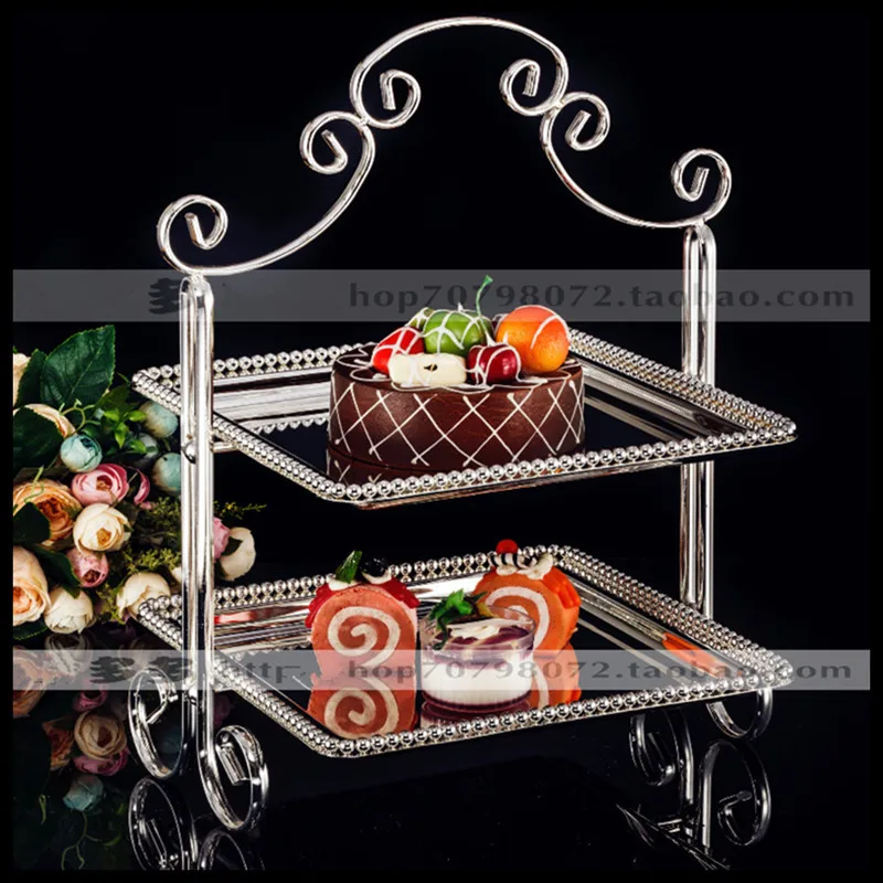 1PCS Metal European double-layer silver plated square snack stand wedding dessert table baking West point
1PCS Metal European double-layer silver plated square snack stand wedding dessert table baking West point