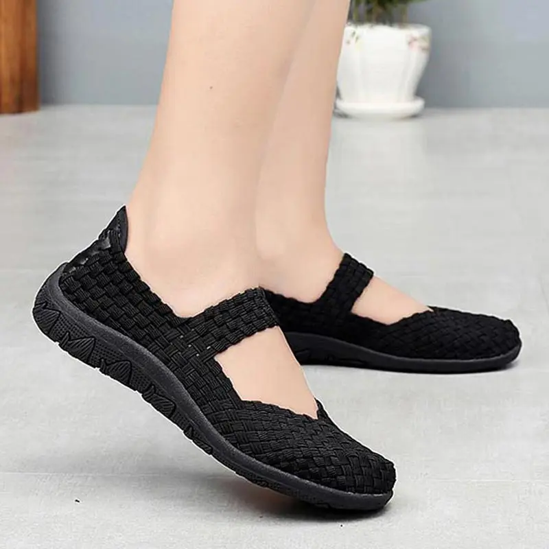 Woven Summer Sport Sneakers Woman Breathable Women Running Shoes Lightweight Tennis Female Slip-on Sports Shoes Black 2019 A-337
Woven Summer Sport Sneakers Woman Breathable Women Running Shoes Lightweight Tennis Female Slip-on Sports Shoes Black 2019 A-337