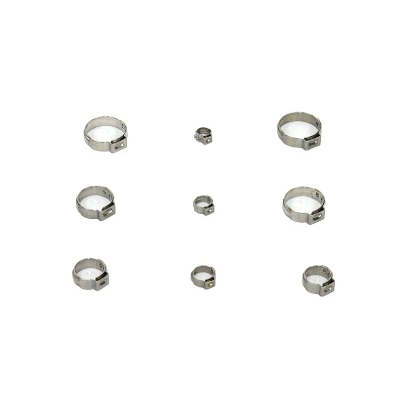 100PCS set Promise clamp 10 sizes Single Ear Plus Stainless Steel Hydraulic Hose Clamps O-Clips Pipe car repair tool car gadget
100PCS set Promise clamp 10 sizes Single Ear Plus Stainless Steel Hydraulic Hose Clamps O-Clips Pipe car repair tool car gadget