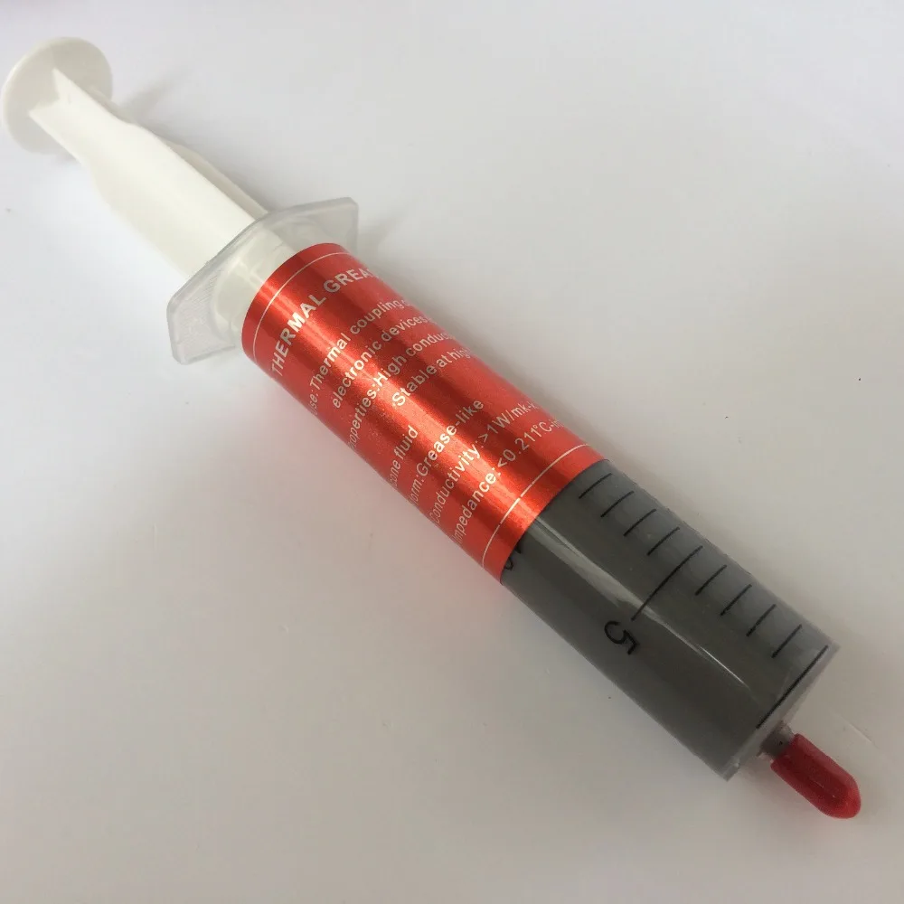 30g Syringe Thermal Grease Heatsink Pads Thermal Paste Cooling Radiator Cooler electronic devices to heatsinksp
30g Syringe Thermal Grease Heatsink Pads Thermal Paste Cooling Radiator Cooler electronic devices to heatsinksp