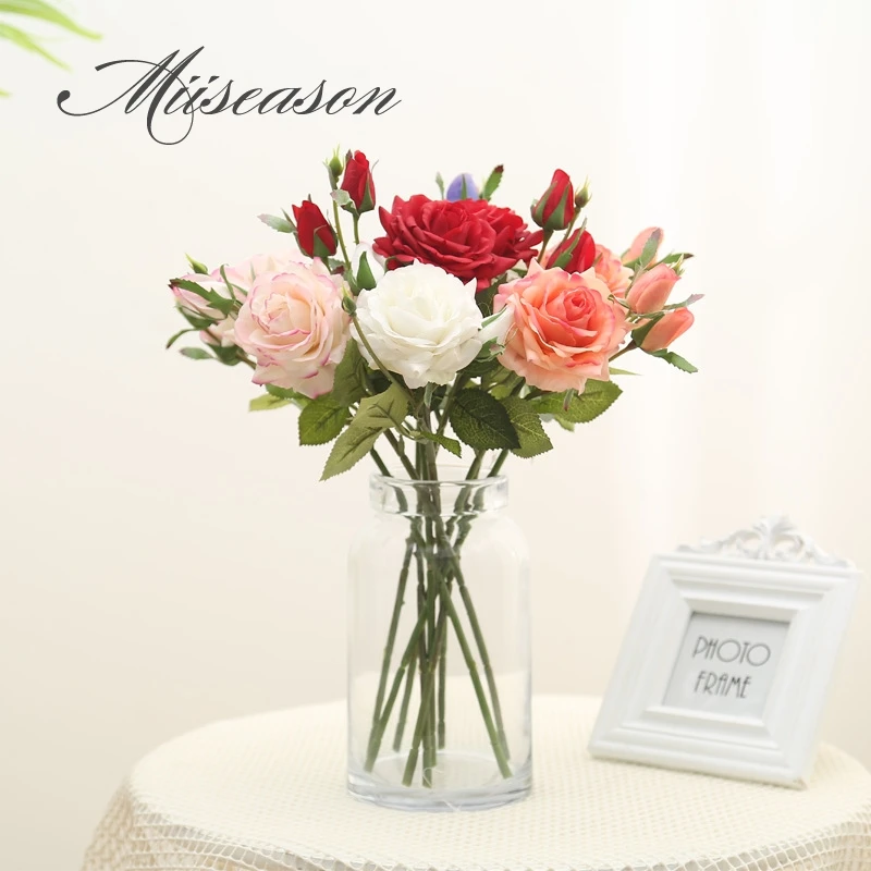 2019 Beautiful Rose Peony Artificial Silk Flowers 3 head bouquet flores home party spring wedding decoration mariage fake Flower
2019 Beautiful Rose Peony Artificial Silk Flowers 3 head bouquet flores home party spring wedding decoration mariage fake Flower