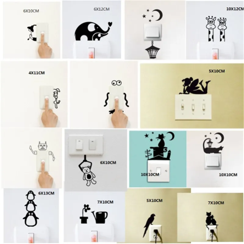 Cute Animal Light Switch Kids Room Removable Tiny Cartoon Wall Stickers Personalized Home Decoration
Cute Animal Light Switch Kids Room Removable Tiny Cartoon Wall Stickers Personalized Home Decoration