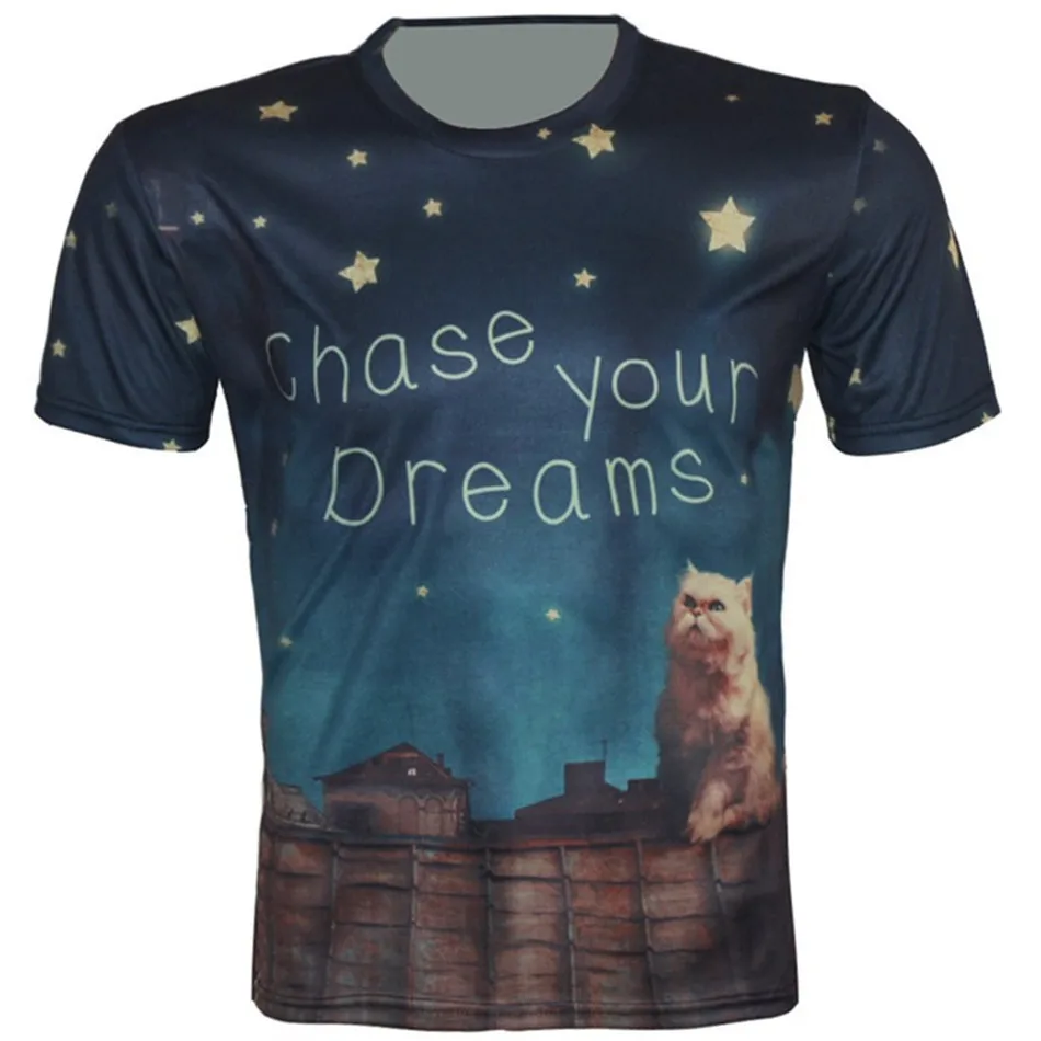 Joyonly Children Sky roof tiles Galaxy Cat Chase Your Dreams Print T-shirt Boy/Girls Casual T shirt Fashion Funny Unisex 3d Tops
Joyonly Children Sky roof tiles Galaxy Cat Chase Your Dreams Print T-shirt Boy/Girls Casual T shirt Fashion Funny Unisex 3d Tops