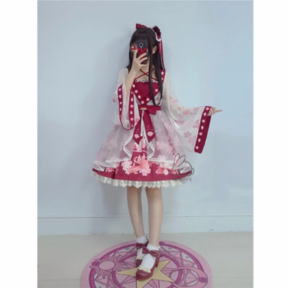 2020 New Lolita Chiffon Dress Goldfish Embroidery Printed Floral Kawaii Cute Chinese Style Bow Princess Dresses Cosplay Costumes
2020 New Lolita Chiffon Dress Goldfish Embroidery Printed Floral Kawaii Cute Chinese Style Bow Princess Dresses Cosplay Costumes