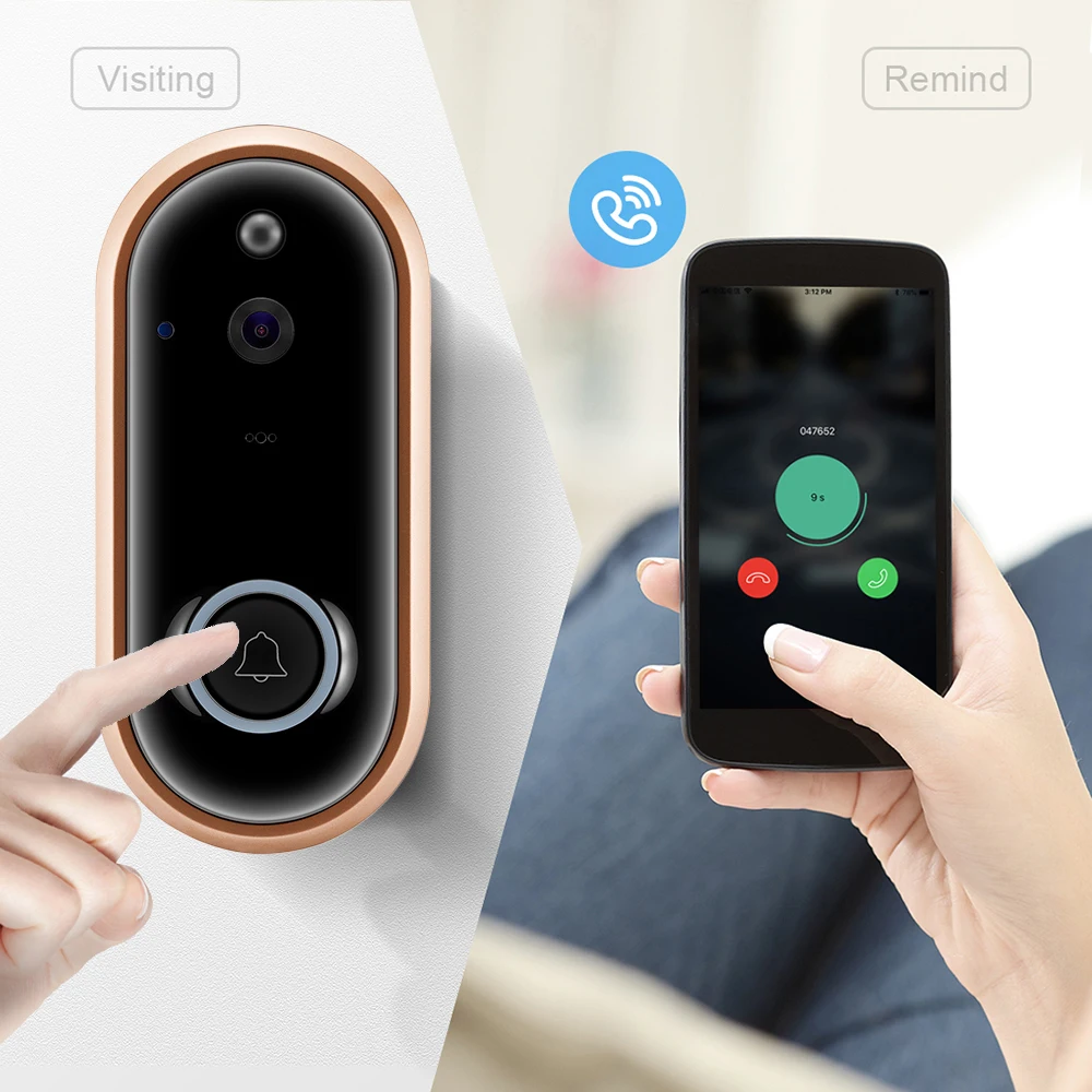 2018 новый продукт IP-видеодомофон умный дверной звонок HD 720P телефон Wifi M6 | Дверной