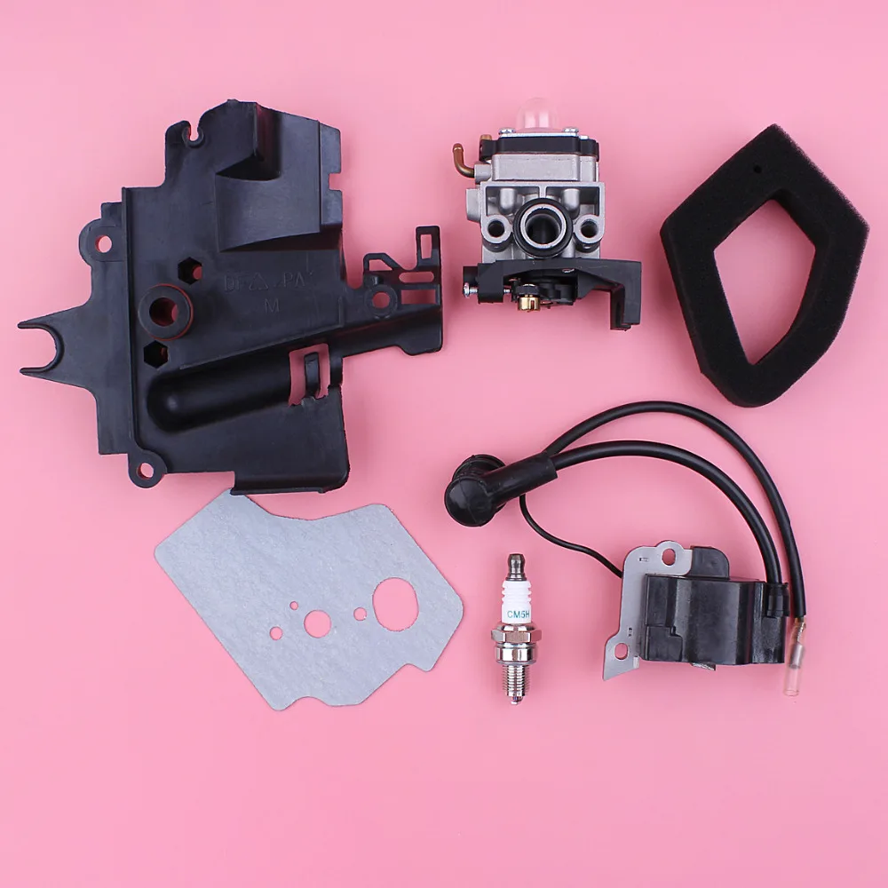 Carburetor Ignition Coil Shroud Air Filter Spark Plug Gasket Kit For Honda GX35 GX 35 Lawn Mower Small Engine Motor Part
Carburetor Ignition Coil Shroud Air Filter Spark Plug Gasket Kit For Honda GX35 GX 35 Lawn Mower Small Engine Motor Part