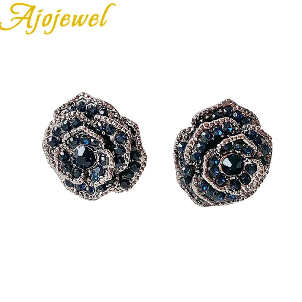 Ajojewel Blue Rhinestone Rose Flower Vintage Earrings Women Retro Ear Stud Earring Chic Jewelry Wholesale Drop Ship
Ajojewel Blue Rhinestone Rose Flower Vintage Earrings Women Retro Ear Stud Earring Chic Jewelry Wholesale Drop Ship