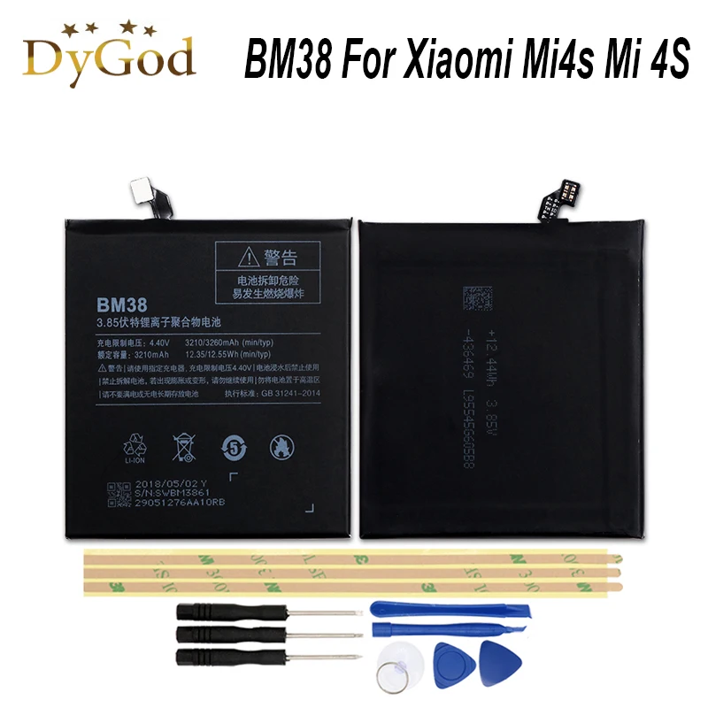 3210mAh BM38 Battery For Xiaomi Mi4S Mi 4S Batteria High Quality Mobile Phone Replacement Battery with Free Tools Set
3210mAh BM38 Battery For Xiaomi Mi4S Mi 4S Batteria High Quality Mobile Phone Replacement Battery with Free Tools Set