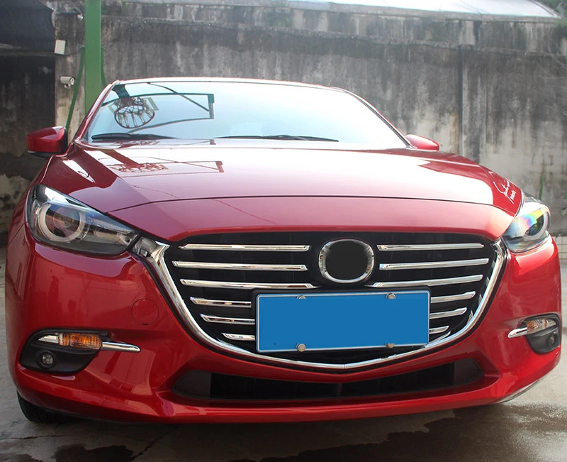 12pcs for Mazda 3 Axela 2017 front grill Bright plating front face Decorative strip sticker
12pcs for Mazda 3 Axela 2017 front grill Bright plating front face Decorative strip sticker