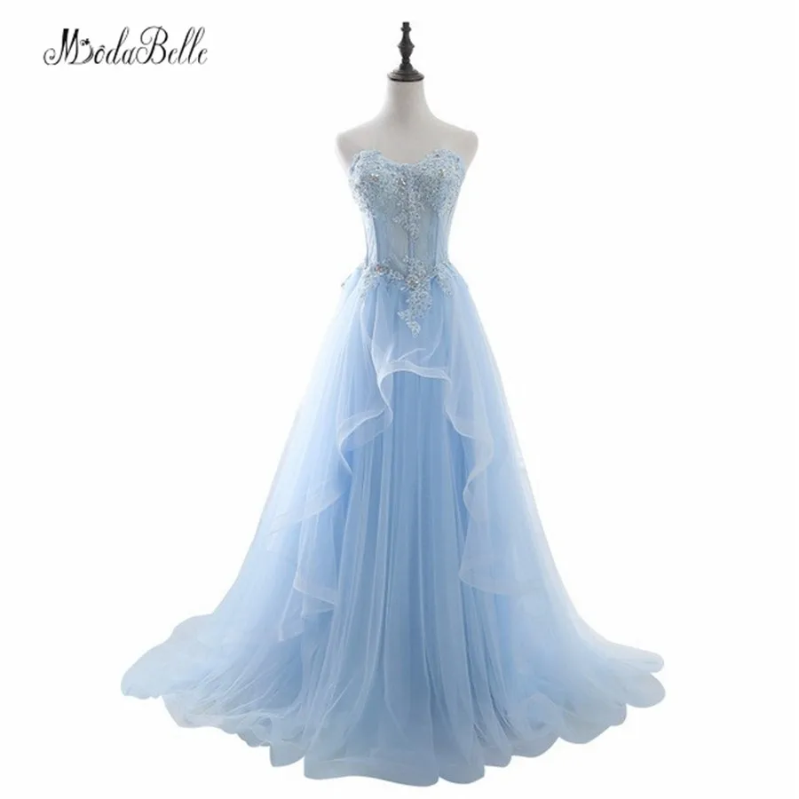 2017 женское романтичное длинное платье с синими бусинами и аппликацией