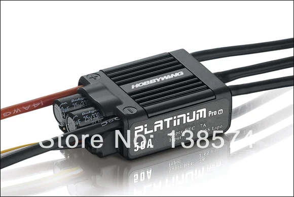 Hobbywing Platinum-50A-V3 AIRCRAFT ESC Electronic Speed Controller for 450 & 450L class (helis)
Hobbywing Platinum-50A-V3 AIRCRAFT ESC Electronic Speed Controller for 450 & 450L class (helis)