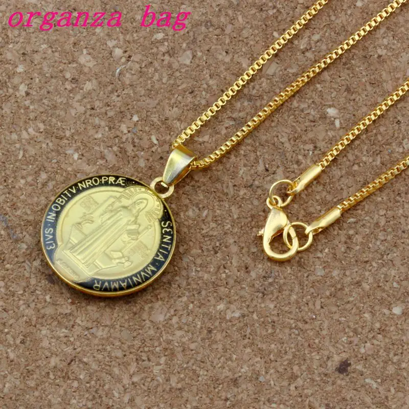 10pcs/lots Black Enamel Saint Benedict Medal Cross Alloy Charms Pendant Necklaces Jewelry DIY 23.6inches Chains A-368d
10pcs/lots Black Enamel Saint Benedict Medal Cross Alloy Charms Pendant Necklaces Jewelry DIY 23.6inches Chains A-368d