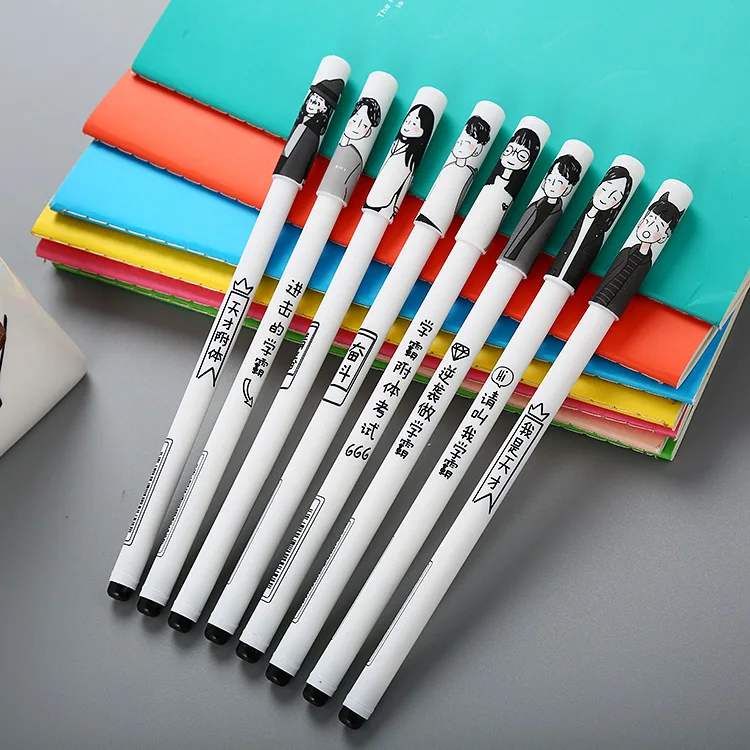 40 pcs Creative Hand-painted Characters with A Word Student Gel Pen Personalized Office Supplies Student Stationery
40 pcs Creative Hand-painted Characters with A Word Student Gel Pen Personalized Office Supplies Student Stationery