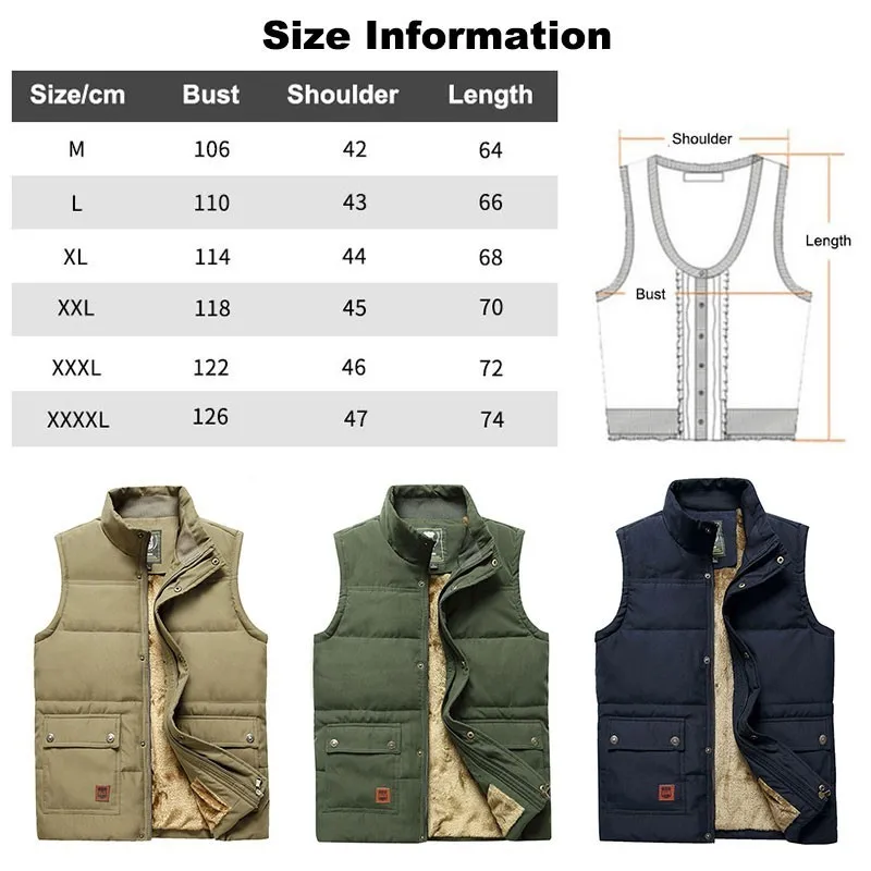 Chalecos Para Hombre Winter Vests Male With Many Pockets Sleeveless Jacket Fishing Reporter Photographer Waistcoat Vest
Chalecos Para Hombre Winter Vests Male With Many Pockets Sleeveless Jacket Fishing Reporter Photographer Waistcoat Vest