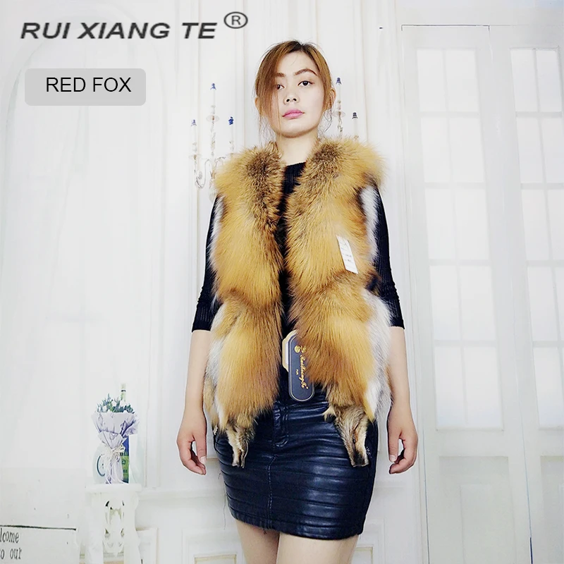 FREE SHIPPING RuiXiangTe ladies real fox fur vest length 55cm fox fur female short gilet winter warm outerwear full pelt coat
FREE SHIPPING RuiXiangTe ladies real fox fur vest length 55cm fox fur female short gilet winter warm outerwear full pelt coat