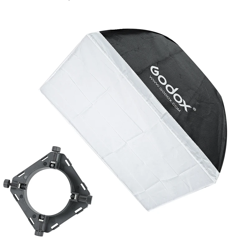 Софтбокс Godox 24 "x 24" 60x60 см с универсальным креплением для студийной стробоскопической вспышки
Софтбокс Godox 24 "x 24" 60x60 см с универсальным креплением для студийной стробоскопической вспышки
