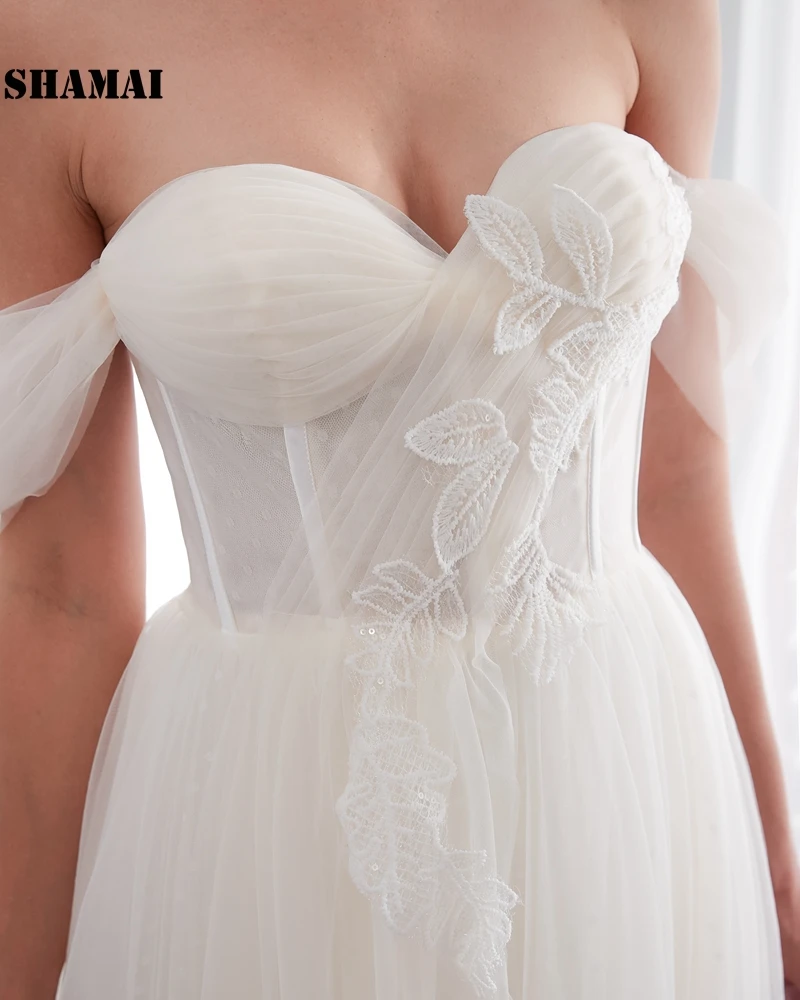 Illusion Wedding Dresses 2020 Dot Tulle Bride Dress Ruched Off Shoulder Wedding Gowns In Stock Vestido De Novia 2020
Illusion Wedding Dresses 2020 Dot Tulle Bride Dress Ruched Off Shoulder Wedding Gowns In Stock Vestido De Novia 2020