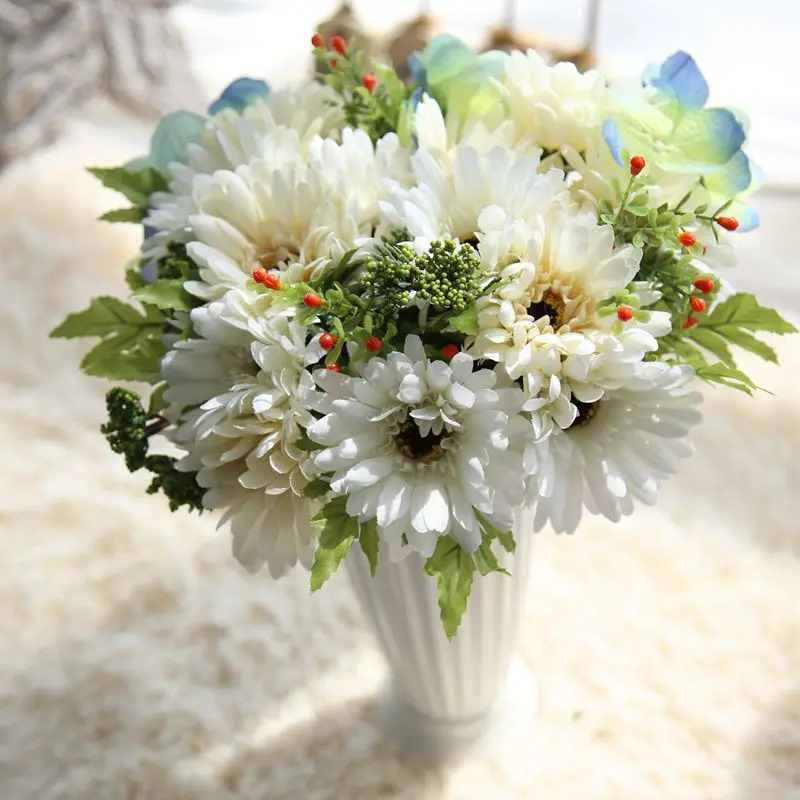 New Arrival 29cm 1 Bouquet Artificial Flowers Silk Flowers Artificial Gerbera Flowers For Home Decoration Wedding Bouquets
New Arrival 29cm 1 Bouquet Artificial Flowers Silk Flowers Artificial Gerbera Flowers For Home Decoration Wedding Bouquets