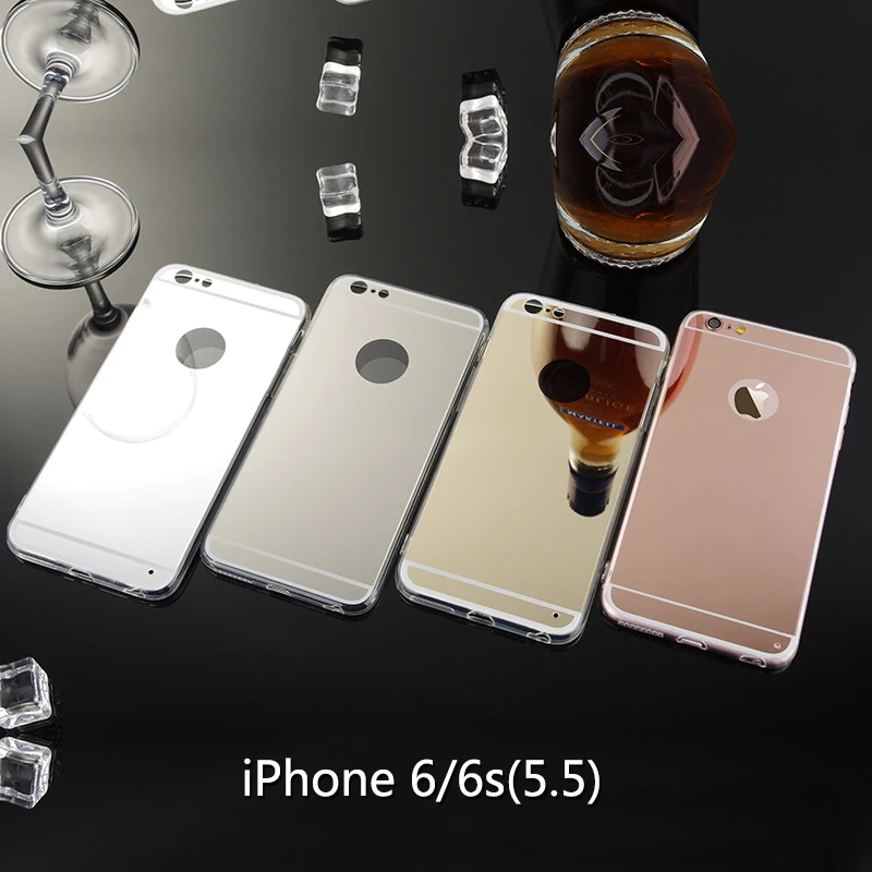 Чехлы для телефонов из розового золота Айфона iPhone 6 Plus мягкая задняя крышка ТПУ с