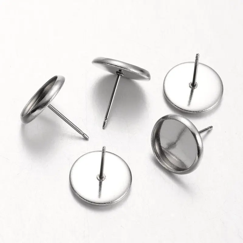 500pcs 8/10/12mm Flat Round Stainless Steel Stud Earring Settings For DIY Jewelry Making Earrings Handicrafts Supplies
500pcs 8/10/12mm Flat Round Stainless Steel Stud Earring Settings For DIY Jewelry Making Earrings Handicrafts Supplies