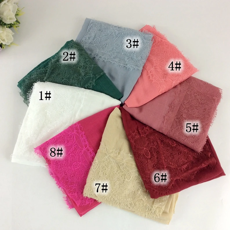 Plain Cotton Lace Scarf Shawls Muslim Long Hijabs Spring Scarves/Scarf Women Scarfs Fashionable
Plain Cotton Lace Scarf Shawls Muslim Long Hijabs Spring Scarves/Scarf Women Scarfs Fashionable
