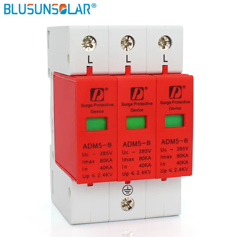 20 pieces / lot Din Rail 35mm High Quality Lightning Surge Protectors 3P 80KA 385V Power Surge Protective Device
20 pieces / lot Din Rail 35mm High Quality Lightning Surge Protectors 3P 80KA 385V Power Surge Protective Device