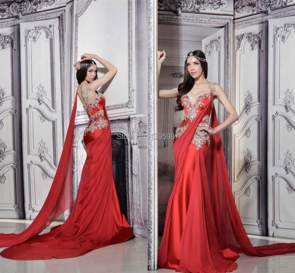Chiffon satin sleeveless applique red bridesmaid low-cut sexy court train ball gown evening dress
Chiffon satin sleeveless applique red bridesmaid low-cut sexy court train ball gown evening dress