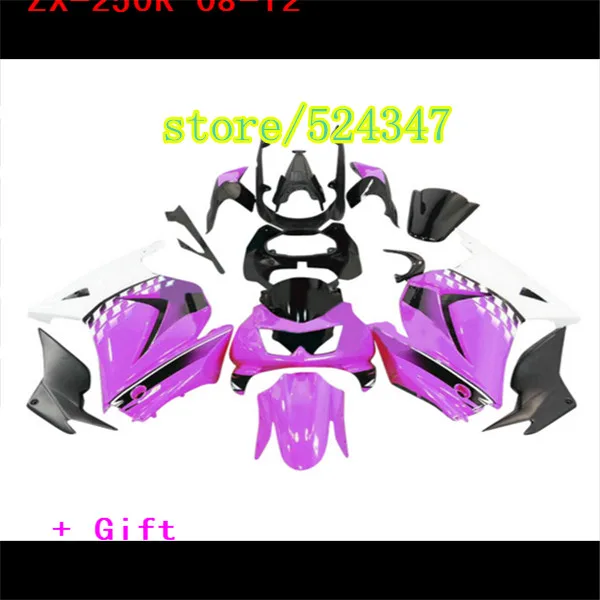 Литые под давлением индивидуальный комплект обтекателей для Kawasaki 250r 2008-2012 2013 2014 ninja Фиолетовые Черные Пластиковые обтекатели EX250 08-14
Литые под давлением индивидуальный комплект обтекателей для Kawasaki 250r 2008-2012 2013 2014 ninja Фиолетовые Черные Пластиковые обтекатели EX250 08-14