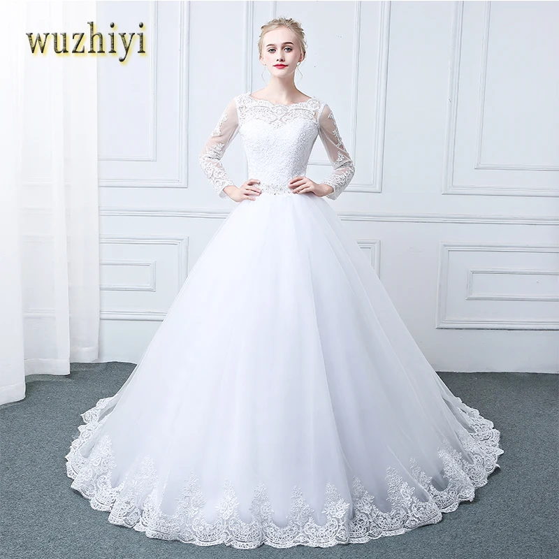 wuzhiyi Vestidos de Noiva Long Sleeves 2017 wedding dress With Crystal Lace Bridal Gowns Custom Made Lace-up mariage robe de
wuzhiyi Vestidos de Noiva Long Sleeves 2017 wedding dress With Crystal Lace Bridal Gowns Custom Made Lace-up mariage robe de