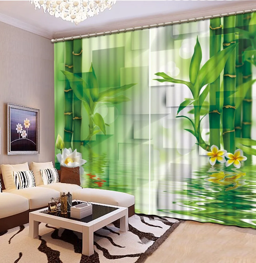 Customize Size 3D Curtain Bamboo lotus lattice Blackout Shade Window Curtains Home Bedroom Decoration Curtain Background
Customize Size 3D Curtain Bamboo lotus lattice Blackout Shade Window Curtains Home Bedroom Decoration Curtain Background
