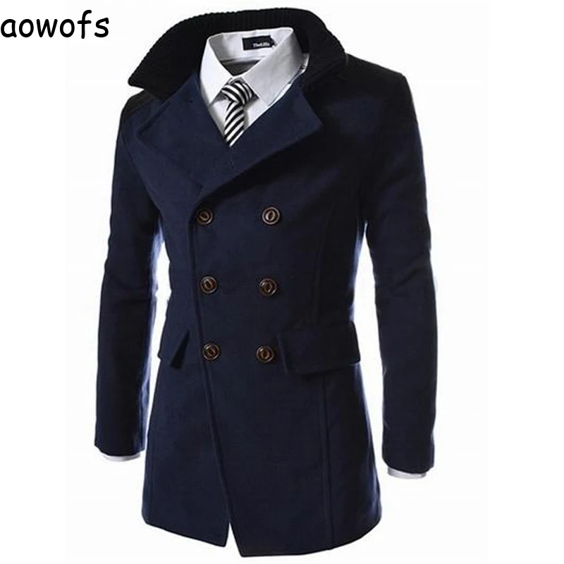 Fashion 2020 Aowofs Winter thicken warm Gentleman Stitching Design speed sell hot collar Special double-breasted Slim Fit coat
Fashion 2020 Aowofs Winter thicken warm Gentleman Stitching Design speed sell hot collar Special double-breasted Slim Fit coat