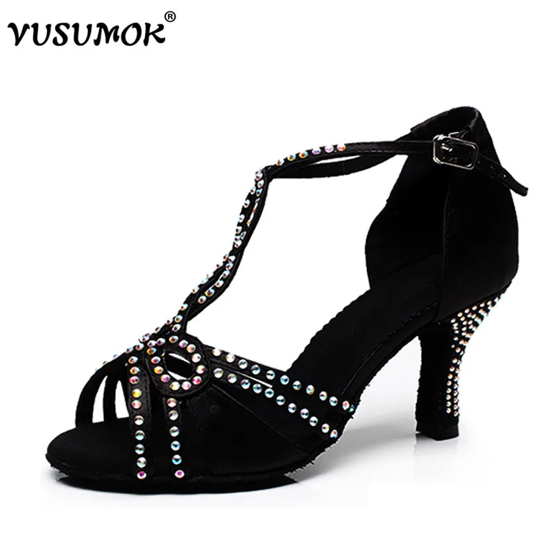 VUSUMOK Satin Crystal Rhinestone Women Dance Shoes Weddidng Salsa Tango Ballroom Dance Shoes Latin Shoes Dancing Shoes Black New
VUSUMOK Satin Crystal Rhinestone Women Dance Shoes Weddidng Salsa Tango Ballroom Dance Shoes Latin Shoes Dancing Shoes Black New