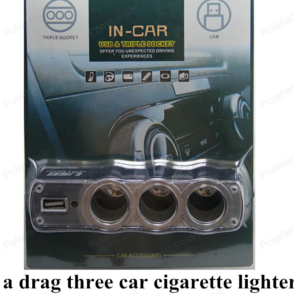 Car Charger Auto Port Adapter with USB porous converter for phone etc.universal a drag three car cigarette lighter socket
Car Charger Auto Port Adapter with USB porous converter for phone etc.universal a drag three car cigarette lighter socket