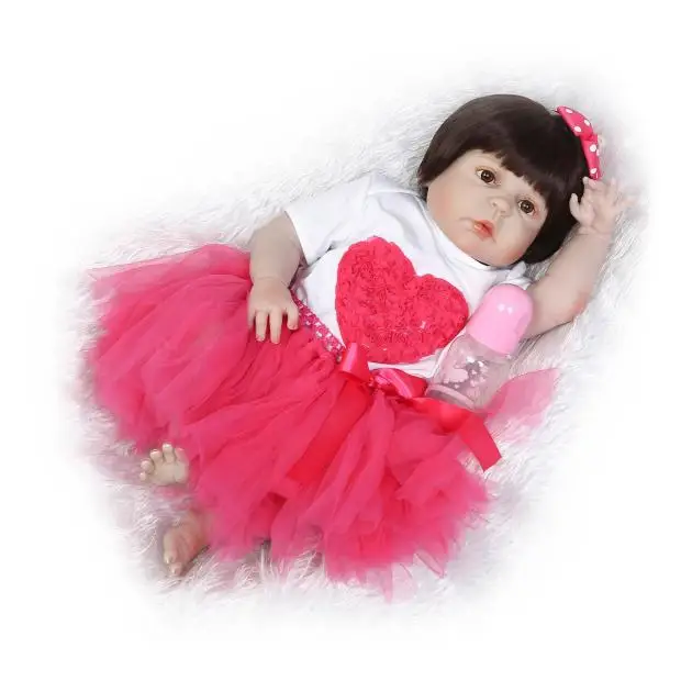 23'' 57cm Baby Girl Reborn Dolls Kids Toy Full Silicone Vinyl Real Life Bebe Reborn Alive Doll Children Birthday New Year Gifts
23'' 57cm Baby Girl Reborn Dolls Kids Toy Full Silicone Vinyl Real Life Bebe Reborn Alive Doll Children Birthday New Year Gifts
