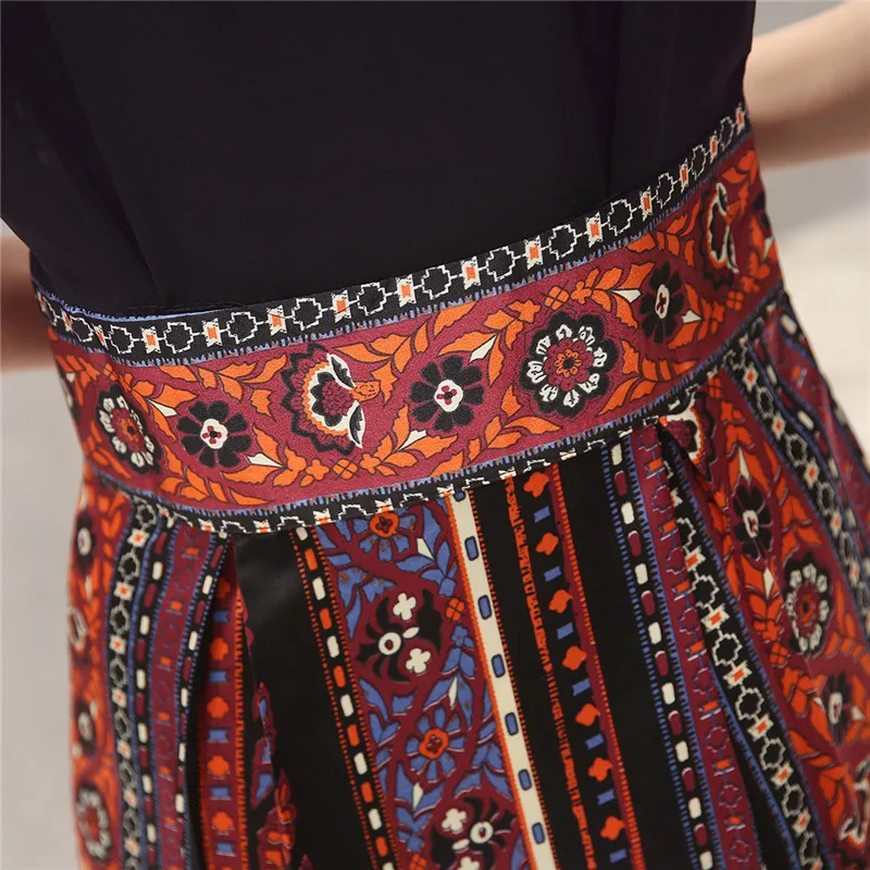 Bohemian Printing Dress Women's Summer Chiffon Holiday Beach Dress Retro Ethnic Style Fake Cheongsam Long Dresses Vestidos W476
Bohemian Printing Dress Women's Summer Chiffon Holiday Beach Dress Retro Ethnic Style Fake Cheongsam Long Dresses Vestidos W476