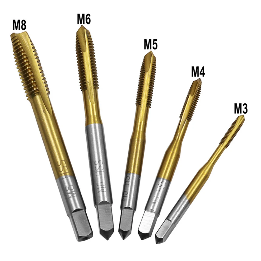 1pcs/5pcs HSS M3 M4 M5 M6 M8 Machine Straight Fluted Screw Thread Metric Plug Hand Tap Drill Set Hand Tools
1pcs/5pcs HSS M3 M4 M5 M6 M8 Machine Straight Fluted Screw Thread Metric Plug Hand Tap Drill Set Hand Tools