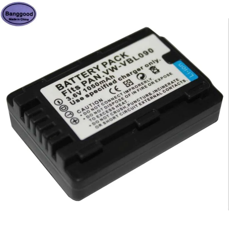 3.6V 1050mAh VW-VBL090 VW VBL090 VWVBL090 Digital Camera Battery For Panasonic HDC-SD60 HDC-TM55 HDC-HS60 TM60
3.6V 1050mAh VW-VBL090 VW VBL090 VWVBL090 Digital Camera Battery For Panasonic HDC-SD60 HDC-TM55 HDC-HS60 TM60