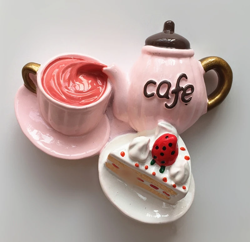 Afternoon Refreshments Coffee Cake 3D Resin Fridge Magnet Tourism Souvenirs Refrigerator Magnetic Stickers Home Decortion
Afternoon Refreshments Coffee Cake 3D Resin Fridge Magnet Tourism Souvenirs Refrigerator Magnetic Stickers Home Decortion