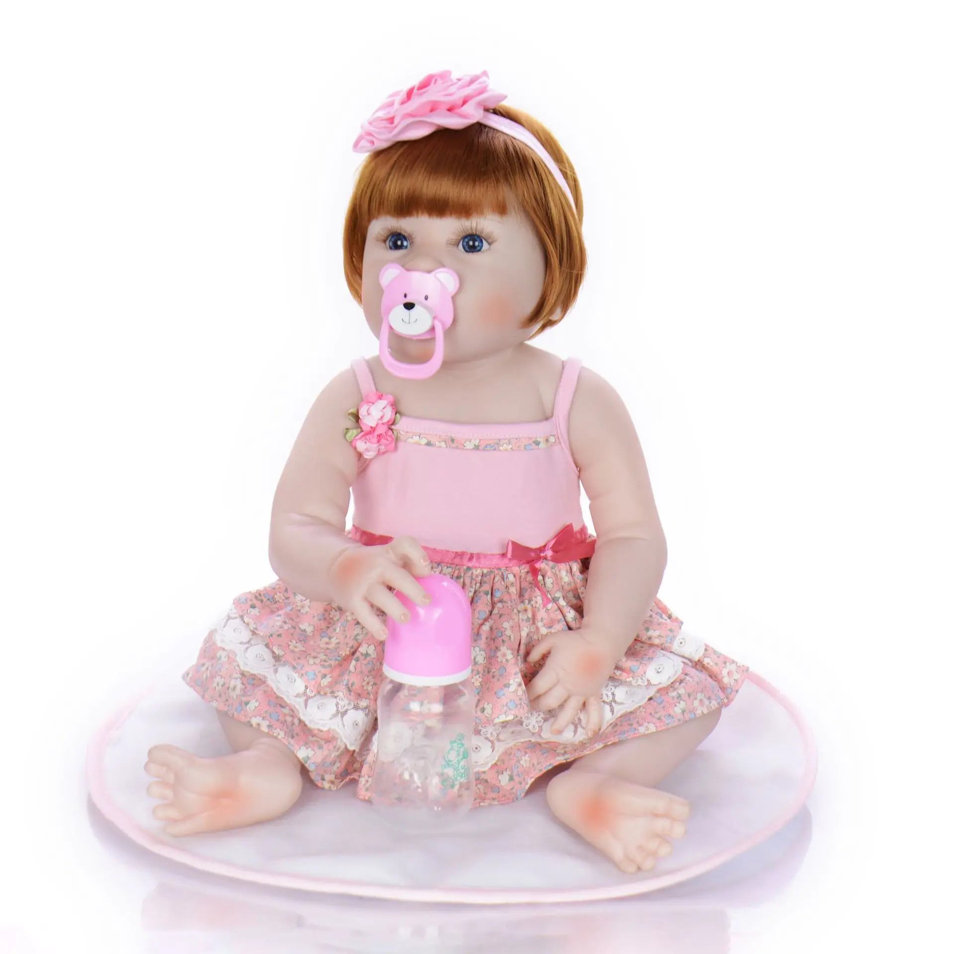55cm Full Silicone Body Reborn Baby Doll Toy lovely Vinyl Newborn Princess Babies baby toddler Accompanying Toy Birthday Gift
55cm Full Silicone Body Reborn Baby Doll Toy lovely Vinyl Newborn Princess Babies baby toddler Accompanying Toy Birthday Gift