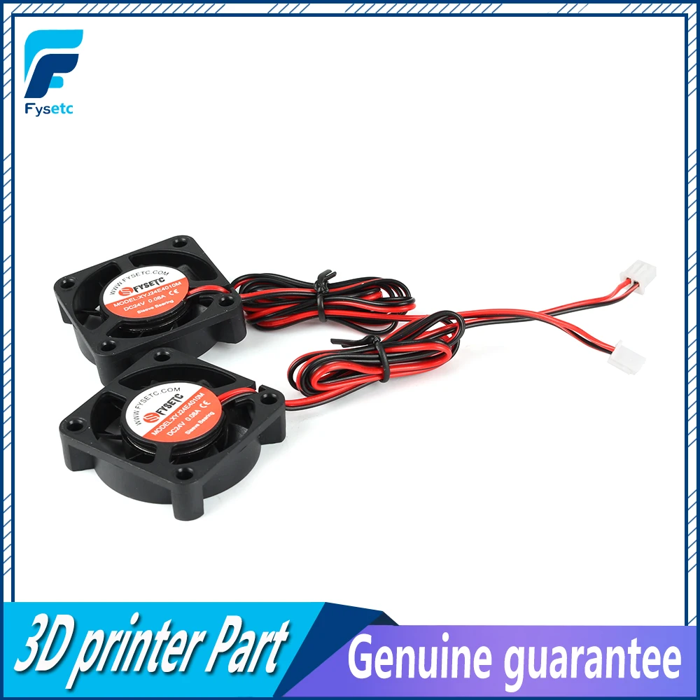 2pcs DC 24V 4010 Cooling Fan 40x40x10mm 0.08A Hydraulic Bearing Radiator Sleeve Super Silent For Ender-3 MGN Cube
2pcs DC 24V 4010 Cooling Fan 40x40x10mm 0.08A Hydraulic Bearing Radiator Sleeve Super Silent For Ender-3 MGN Cube