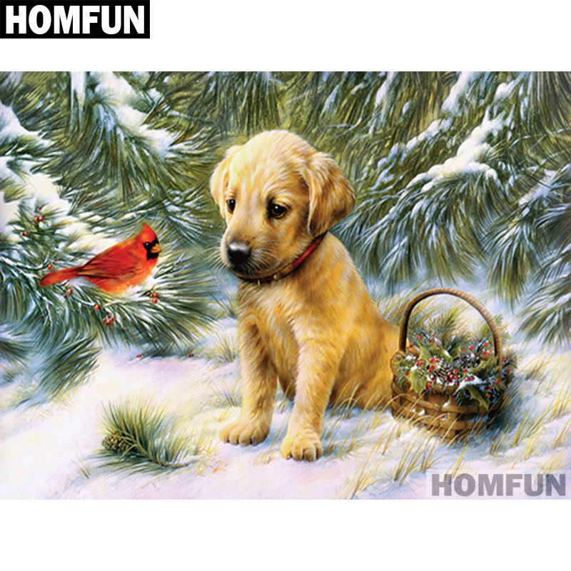 HOMFUN Full Square/Round Drill 5D DIY Diamond Painting "Dogs and birds" Embroidery Cross Stitch 5D Home Decor Gift A01125
HOMFUN Full Square/Round Drill 5D DIY Diamond Painting "Dogs and birds" Embroidery Cross Stitch 5D Home Decor Gift A01125