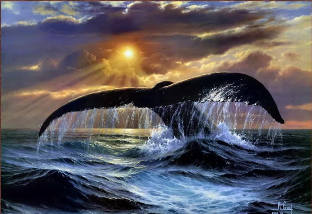 Modern Home Decor Wall Art Pictures For Living Room Oil Painting Print On Canvas Sea Whales Leap Decorative Picture
Modern Home Decor Wall Art Pictures For Living Room Oil Painting Print On Canvas Sea Whales Leap Decorative Picture