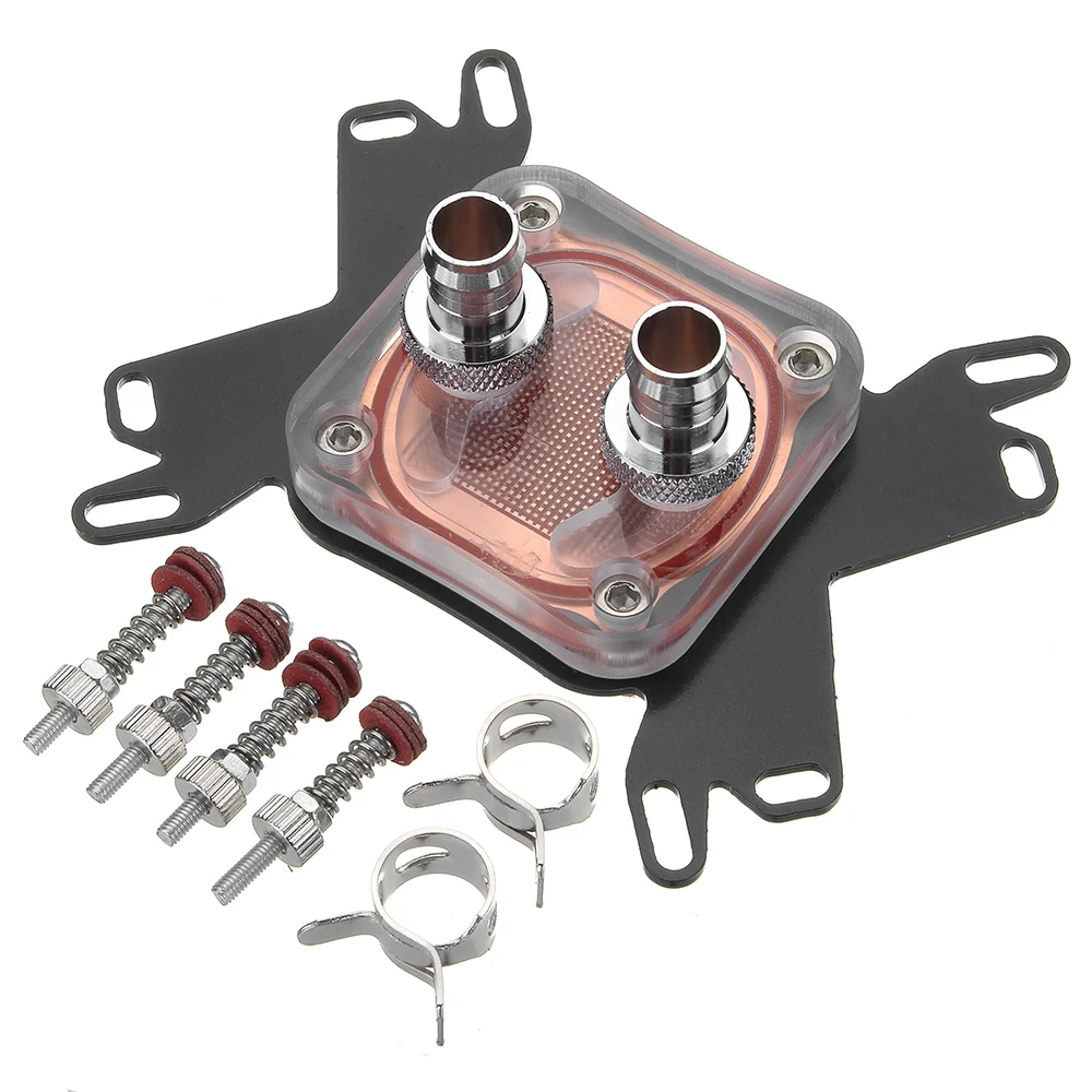 Fancier Copper CPU Cooler Water Cooling Water Block for Intel LGA 1155 2011 AMD AM4 Computer Components Fans Cooling
Fancier Copper CPU Cooler Water Cooling Water Block for Intel LGA 1155 2011 AMD AM4 Computer Components Fans Cooling