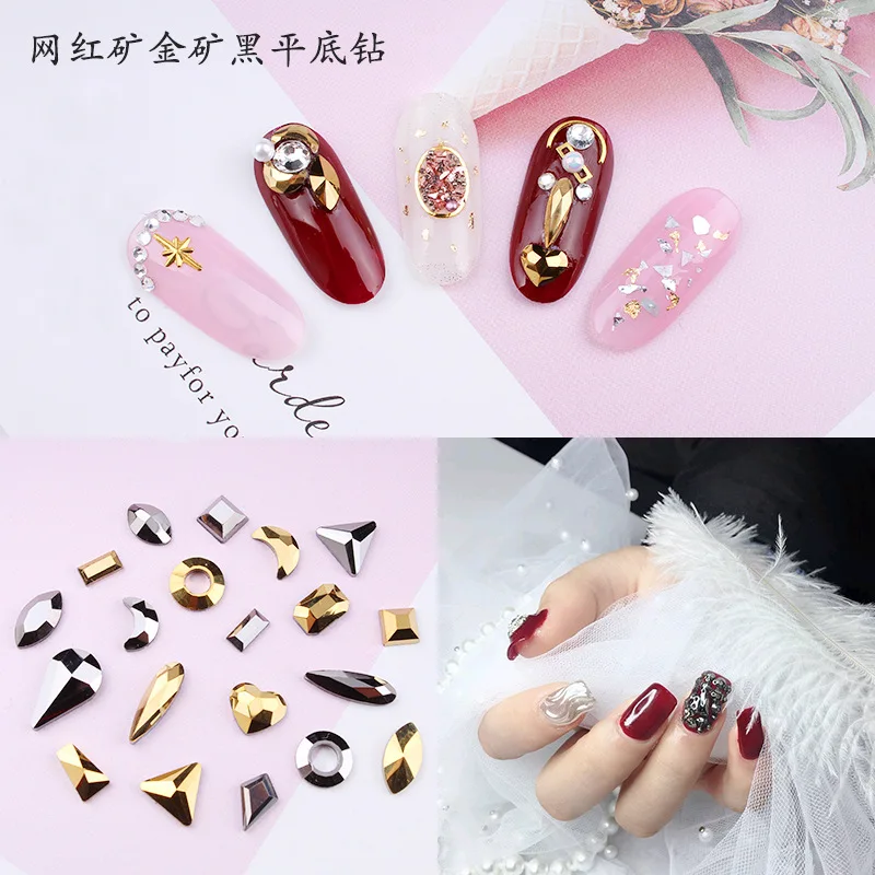 1440pcs/bag nail jewelry shaped flat diamond network red ore gold mine black glass diamond ,
1440pcs/bag nail jewelry shaped flat diamond network red ore gold mine black glass diamond ,