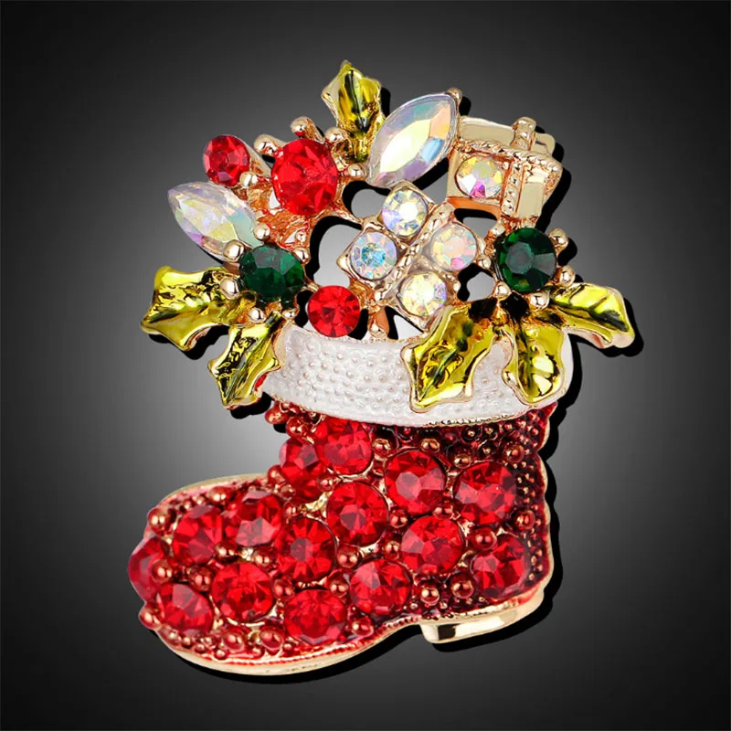 Donia jewelry Christmas series jewelry Christmas color rhinestones boots brooch brooch Europe and the United States hot new
Donia jewelry Christmas series jewelry Christmas color rhinestones boots brooch brooch Europe and the United States hot new