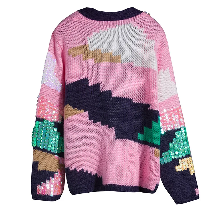 Pink, Green, White, Yellow, New European Fashion Sweater,Loose, Heavy-duty, Sequined Open Stitch Cardigans S-L
Pink, Green, White, Yellow, New European Fashion Sweater,Loose, Heavy-duty, Sequined Open Stitch Cardigans S-L