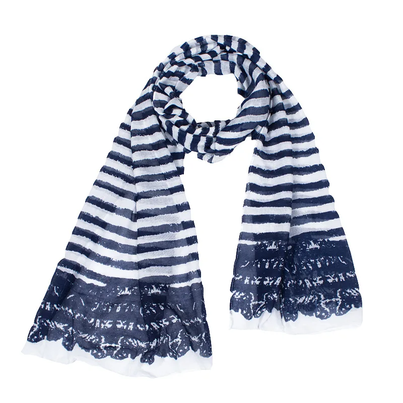 New Fashion Blue Striped Print Soft Polyester Women Scarf Lightweight Warm Scarfs 180*50 cm
New Fashion Blue Striped Print Soft Polyester Women Scarf Lightweight Warm Scarfs 180*50 cm