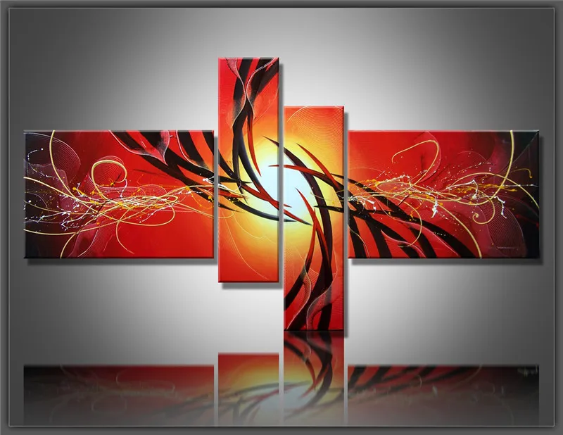 High Quality Gifts 4 Pieces Modern Hand-painted Abstract Oil Painting on Canvas Line Wall Art For Home Decoration No Framework
High Quality Gifts 4 Pieces Modern Hand-painted Abstract Oil Painting on Canvas Line Wall Art For Home Decoration No Framework