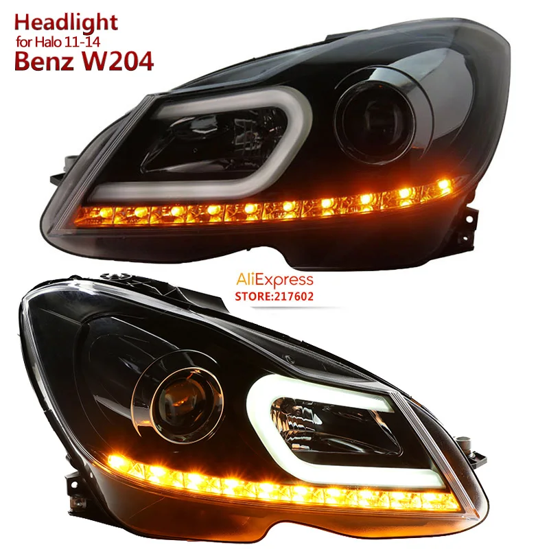 SONAR Brand for Mercedes-Benz C-Class W204 C180 C200 C260 LED Headlights 2011-2014 year with bi-xenon lens E-mark LED turn light
SONAR Brand for Mercedes-Benz C-Class W204 C180 C200 C260 LED Headlights 2011-2014 year with bi-xenon lens E-mark LED turn light