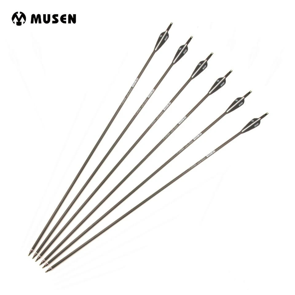 US 6/12/24pcs 30 Inches Carbon Arrows Spine 350 OD 7.6mm with Plastic Arrow Feather for Bow Archery Shooting Hunting
US 6/12/24pcs 30 Inches Carbon Arrows Spine 350 OD 7.6mm with Plastic Arrow Feather for Bow Archery Shooting Hunting